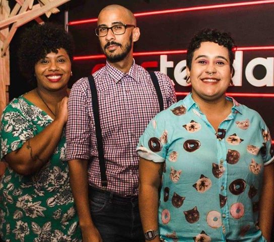 Moara Brandão, Danilo Kleber e Andrezza Feitoza: produtores da festa gay/LGBT Old Hits