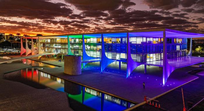 palacio do planalto arco-íris