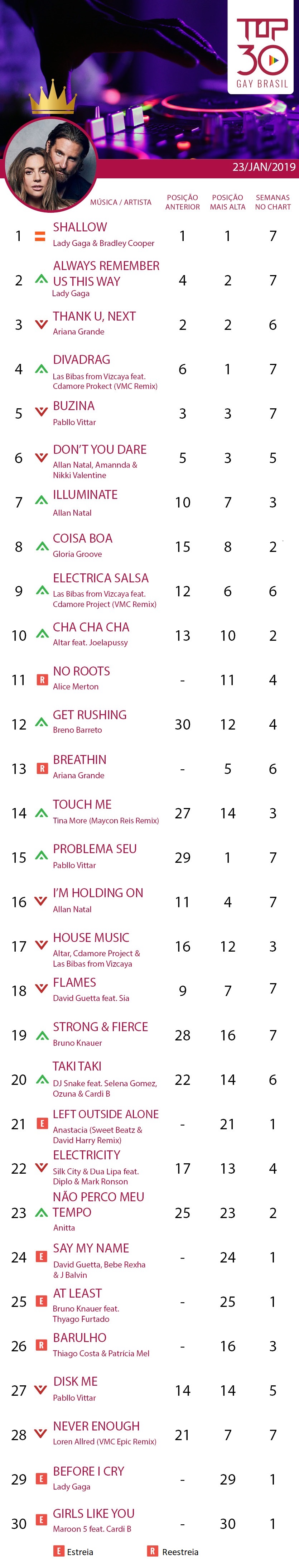 top 30 gay brasil lady gaga shallow