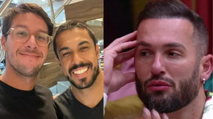 Maike, Brandonn Almeida e Diego Hypolito: treta gay
