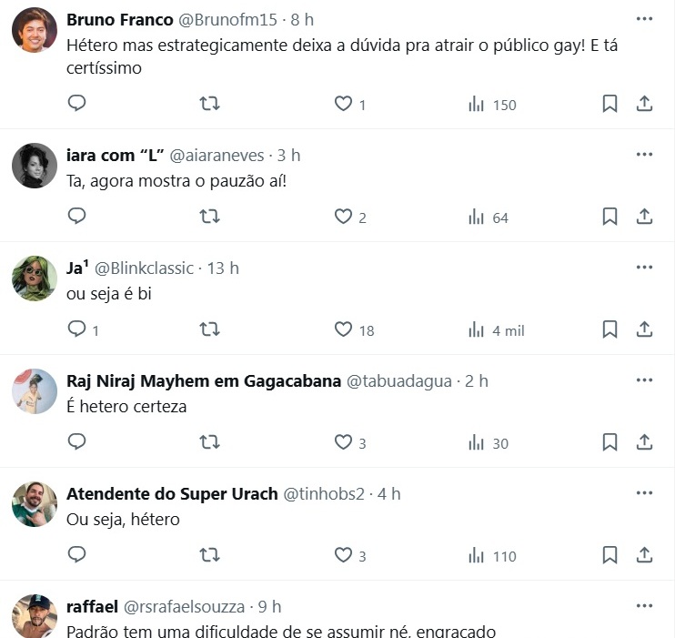 Bruno Montaleone fala sobre gay, bissexual, hétero