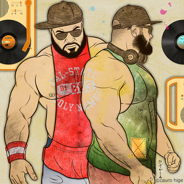 Cauro Hige: artista japonês desenha bears - homoerotismo