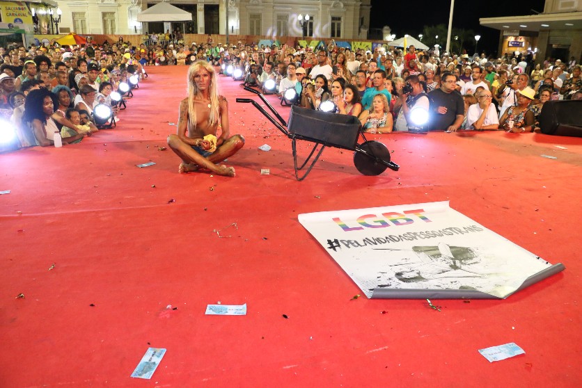 Fantasia Dandara ganhou melhor originalidade no concurso de carnaval em Salvador