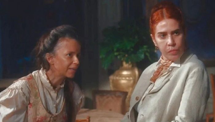 Dani Barros e Maria Clara Gueiros: final lésbico em Nos Tempos do Imperador