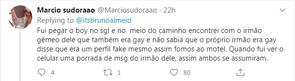 Gays contam sobre dates inesquecíveis no Twitter