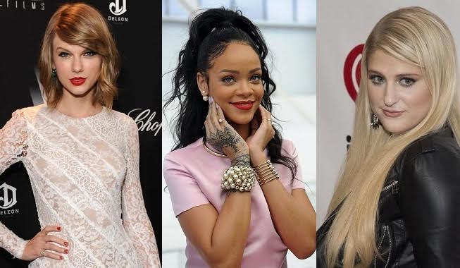Divas pop indicadas e ignoradas ao Grammy 2016: Taylor Swift, Rihanna e Meghan Trainor