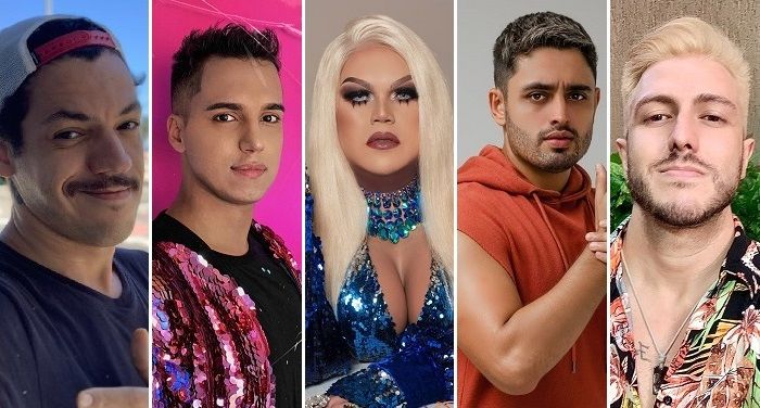 DJs da cena gay brasileira: Andre Garça, Las Bibas from Vizcaya, Filipe Guerra, Rafa Calvin e Tommy Love