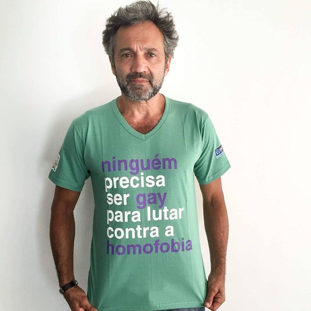 Domingos Montagner participou de campanha pró-LGBT contra a homofobia