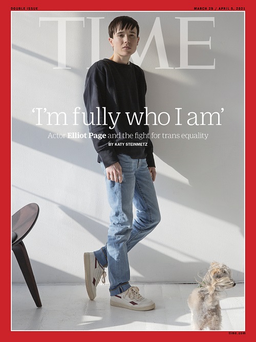 Elliot Page: homem trans na capa da Time pela primeira vez