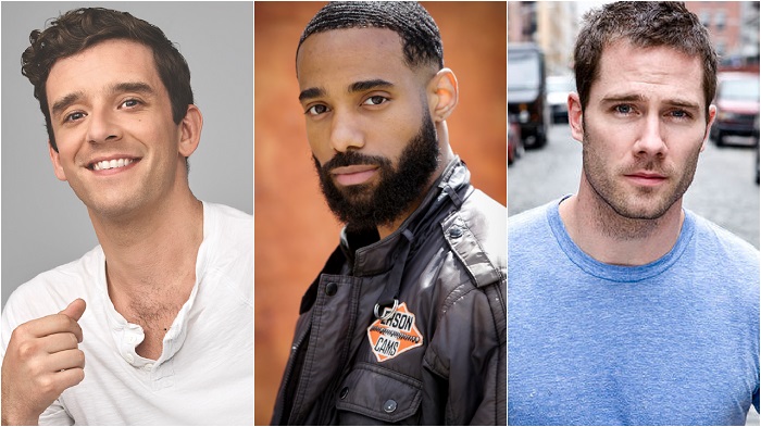 Philemon Chambers, Michael Urie e Luke Macfarlane: trio fará filme gay de Natal na Netflix