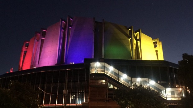 Homenagem às vítimas do massacre na boate gay de Orlando:  Wellington, Nova Zelândia