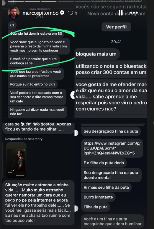 Marcos Pitombo é perseguido por stalker gay