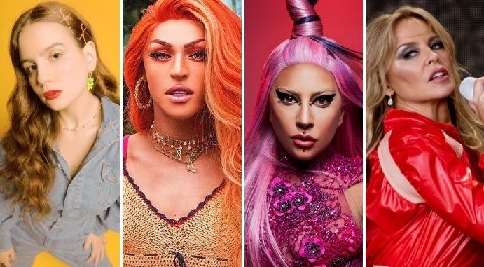 Carol Biazin, Pabllo Vittar, Lady Gaga e Kylie Minogue vencem prêmio de música gay, o LGBT + Som 2020