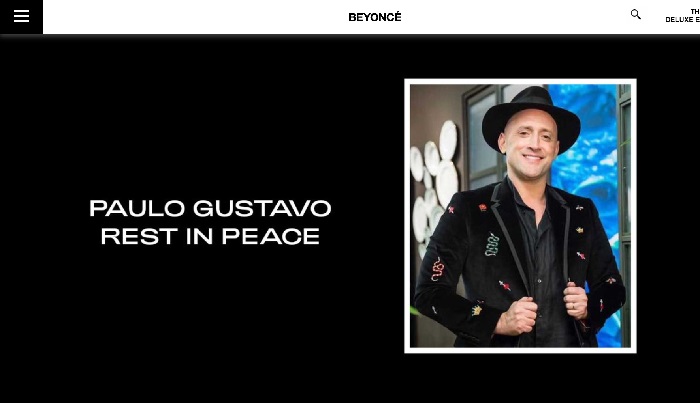 Paulo Gustavo ganha homenagem de Beyoncé