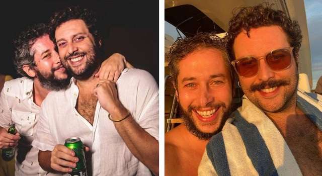 Pedro Monteiro e Michel Blois formam casal gay na vida real