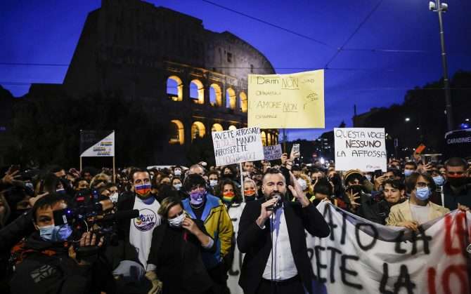 italia lgbt manifestazione ddl zan