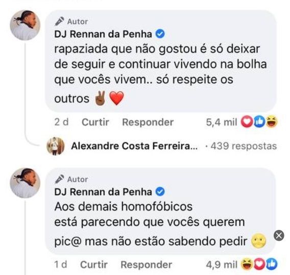 Rennan da Penha lança clipe com beijo gay