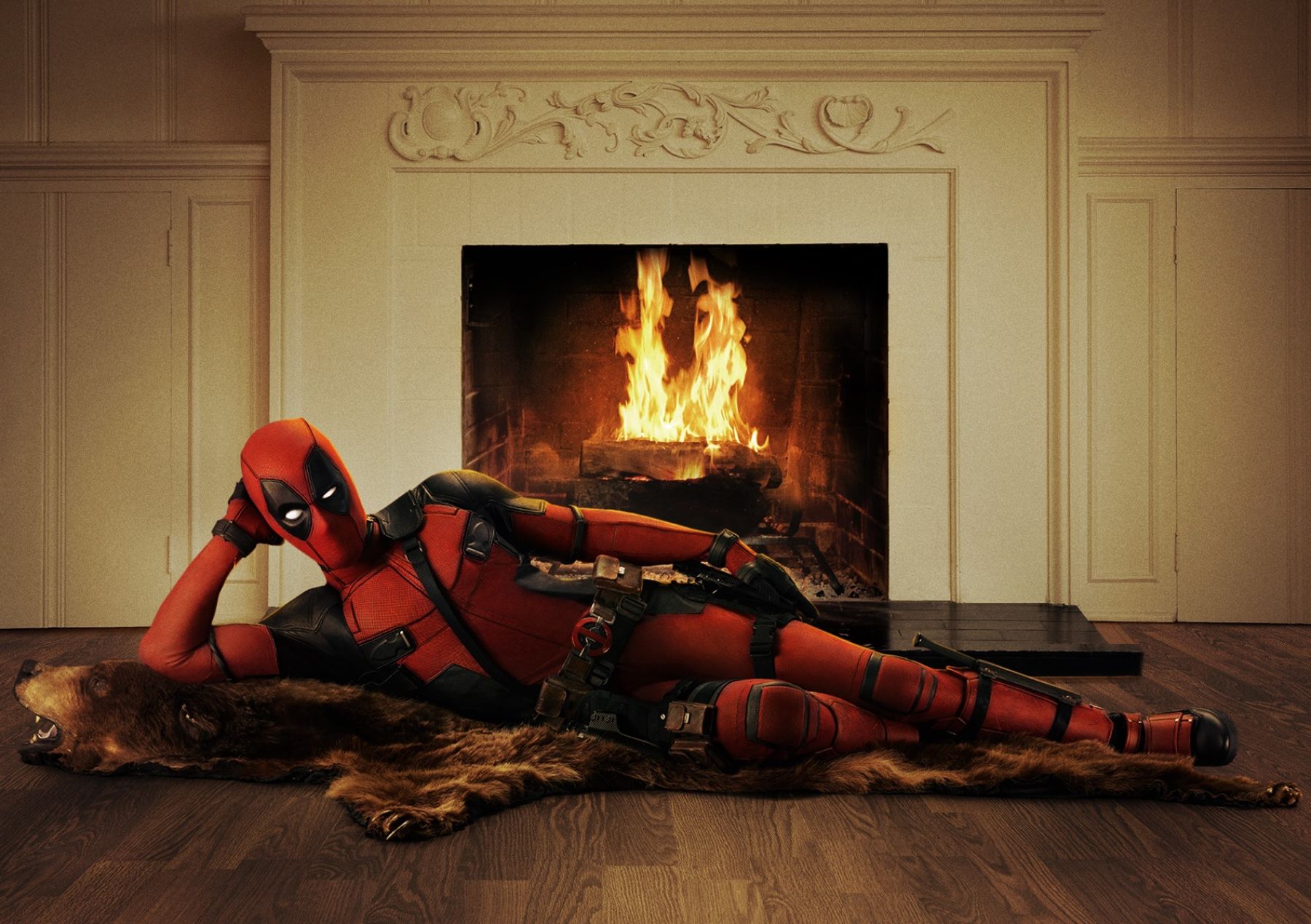 O anti-herói Deadpool interpretado por Ryan Reynolds no cinema