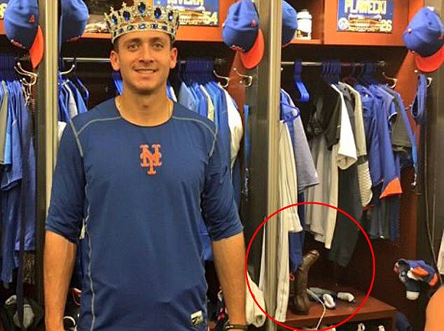 O gato T.J. Rivera do New York Mets