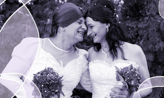 Casal de mulheres trans Elvira e Tamara se casam na Hungria