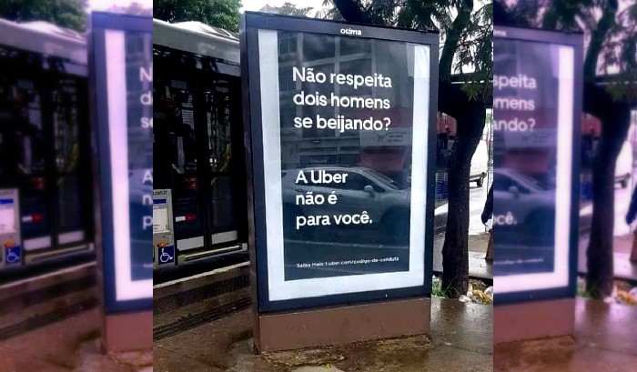 Uber faz campanha contra intolerância a gays