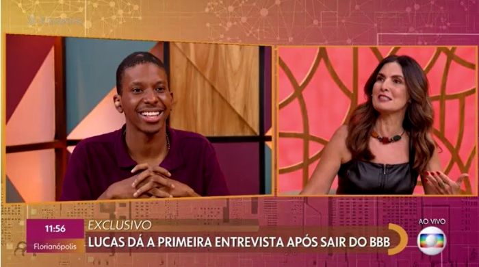 Lucas espera Gilberto para abraço, mas sua torcida não é por ele