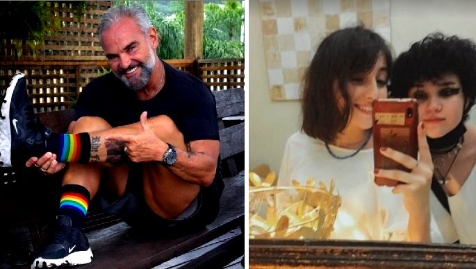 Mateus Carrieri explica meias arco-íris: 'Minhas 2 filhas são bi'