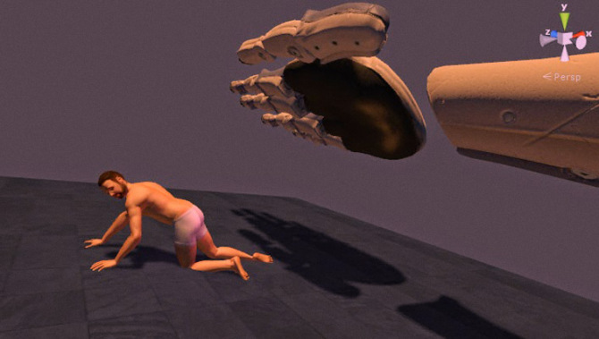 Jogo em 3D simula sessão de spanking gay